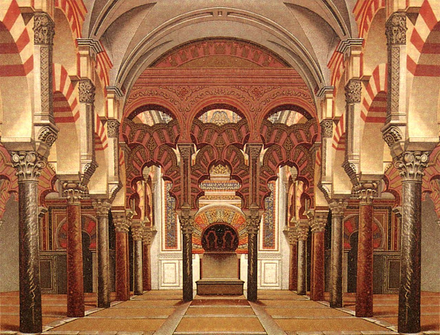 Ejemplo de arcos de herradura característicos de la arquitectura andalusí. sombrasdetinta.blogspot