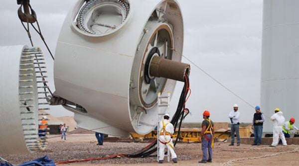 montaje de aerogeneradores